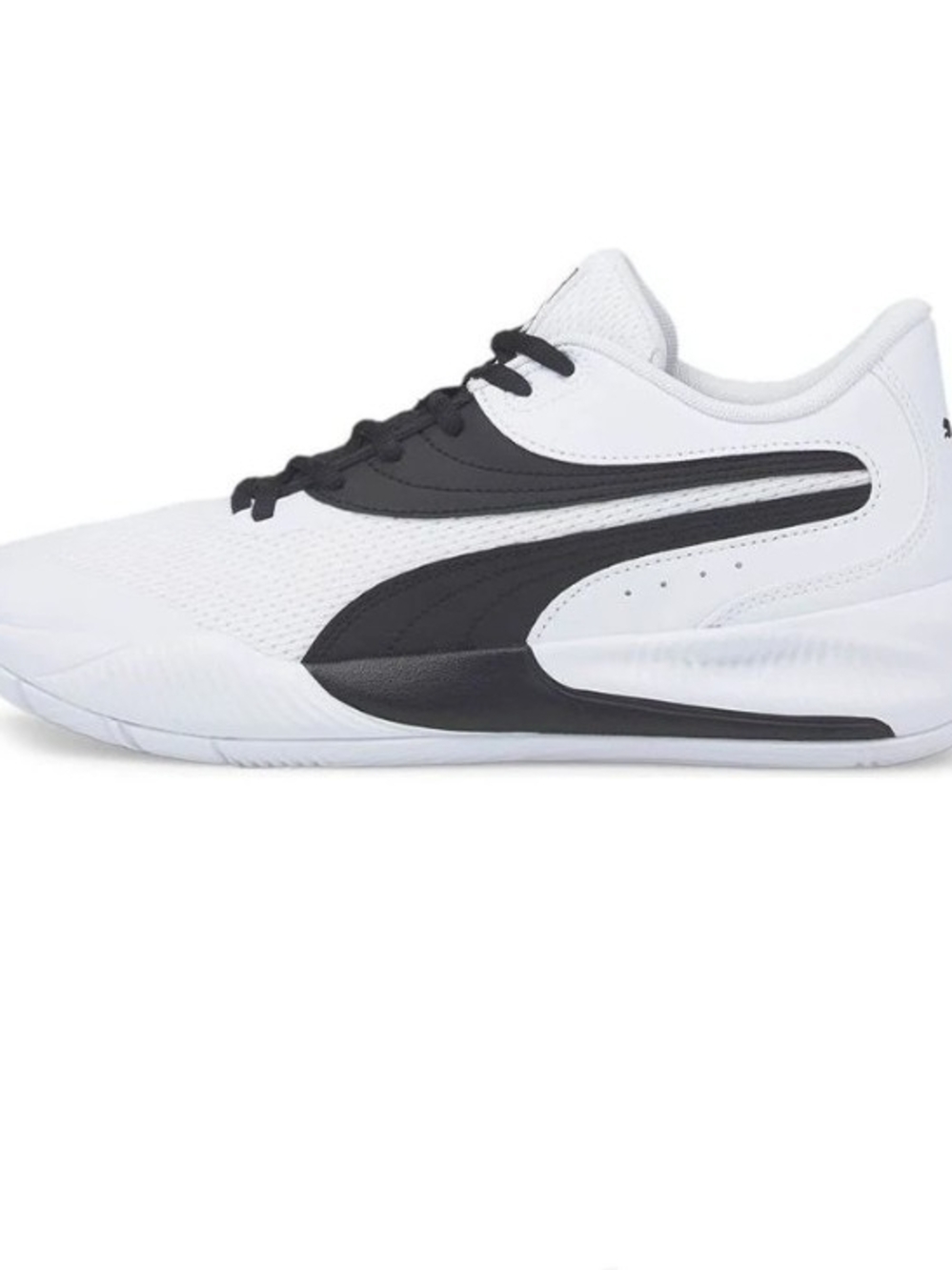 Puma "TRIPLE" White and Black Low-Top Sneakers